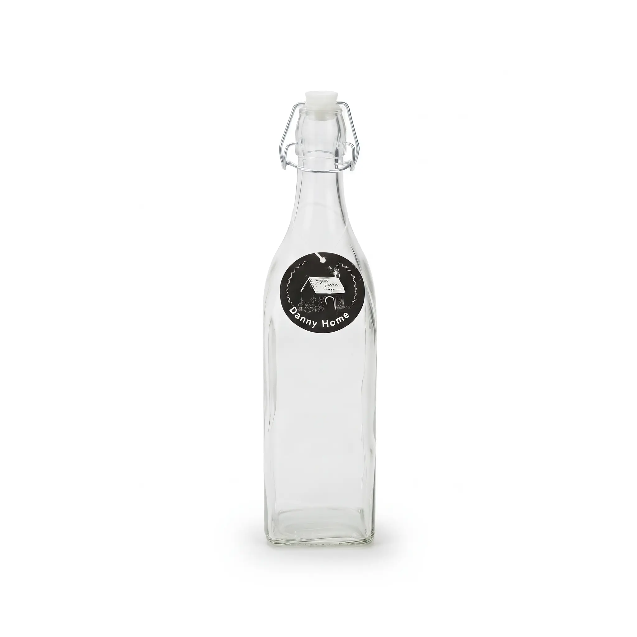 1000ml-Glass-bottle_Kitchenware_11855_3.webp 1000ml Borosilicate Glass Milk Dispenser Bottle – Eco-Friendly Table Water Carafe with Airtight Mechanical Swing Top Stopper (1966-04) - Image 1