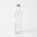 1000ml Borosilicate Glass Water Bottle – Eco-Friendly Reusable Fridge Carafe with Leakproof Stainless Steel Screw Cap (1966-19) - Image 2