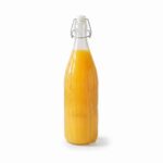 1000ml Borosilicate Glass Striped Beverage Bottle – Eco-Friendly Water & Vinegar Carafe with Airtight Swing Top Cap (1966-09) - Image 2