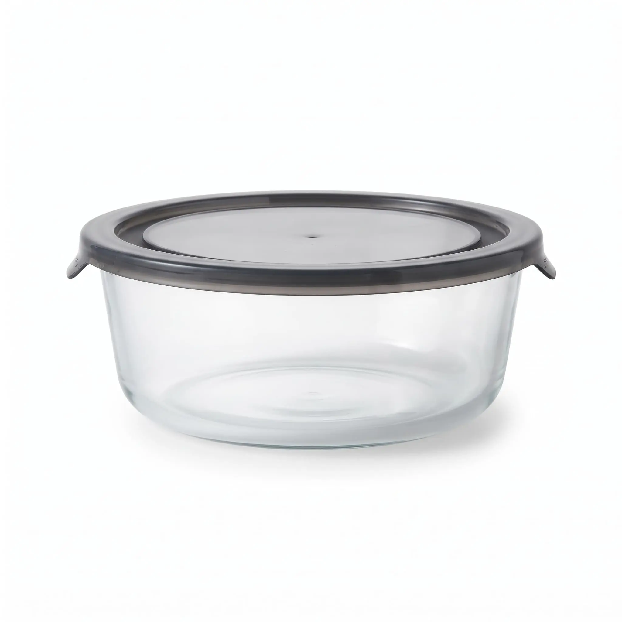 1300ml-Round-crisper-Glass-with-PP-lid_Kitchenware_12151_3.webp Danny Home 1300ml Round Glass Crisper – Premium Large Capacity Food Storage Container, Airtight Leakproof Meal Prep Bowl with Grey PP Lid (BXH01-05) - Image 1