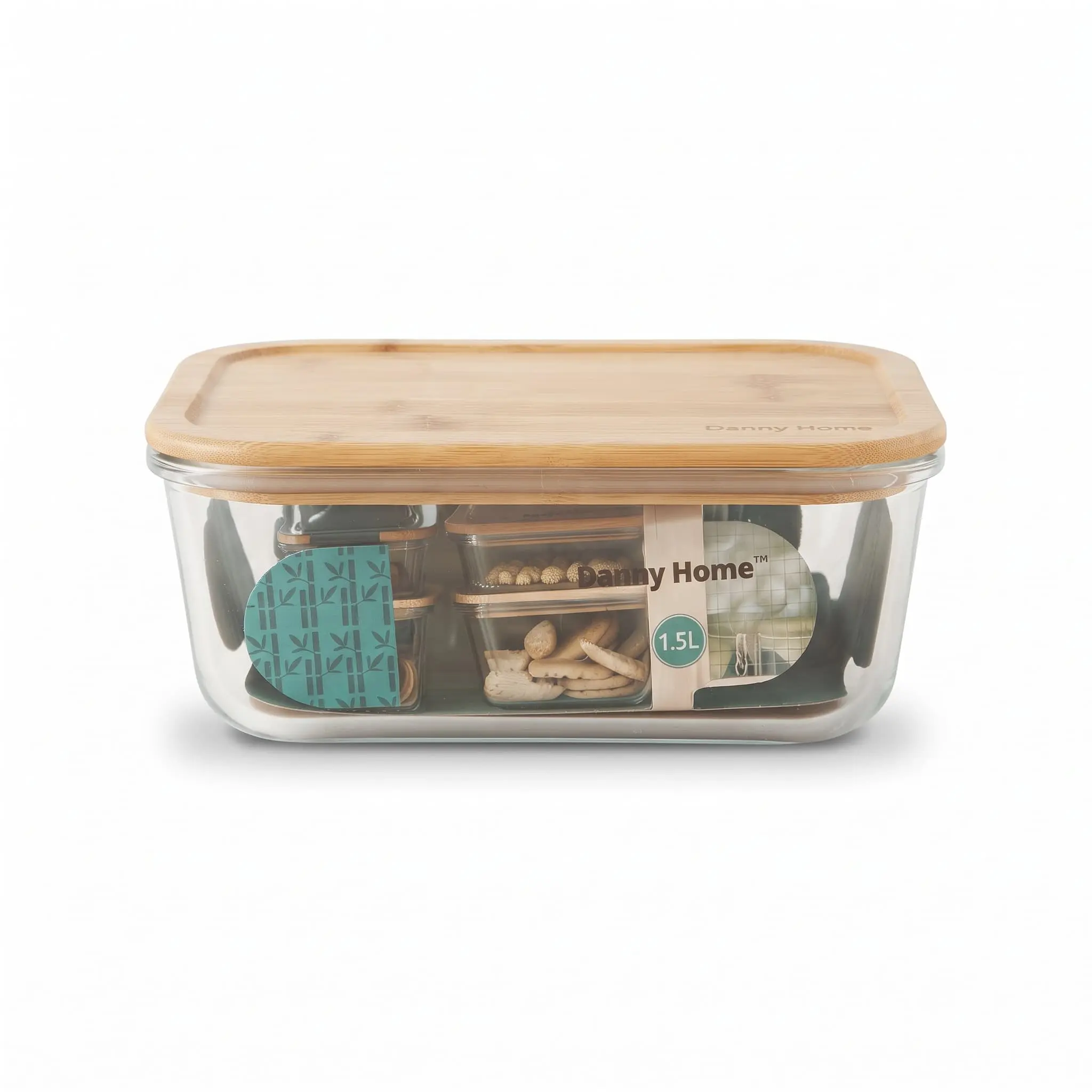 1500ml-Rectangular-crisper-Glass-with-bamboo-lid_Kitchenware_12003_3.webp 1500ml Large Rectangular Borosilicate Glass Crisper – Eco-Friendly Food Storage Container with Airtight Silicone Seal Bamboo Lid (BXH001) - Image 1