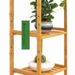 3-tier bamboo plant stand and multi-layer storage shelf made of natural wood.test - Image 3