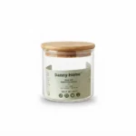 390ml Cylindrical Glass Storage Canister – Eco-Friendly Mini Pantry Organizer Jar with Airtight Natural Wooden Lid (XF021)