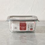 Danny Home 400ml Rectangular Glass Crisper – Compact Leakproof Snack Container, Airtight Food Storage Bento Box with PP Lid (BXH04-02) - Image 3