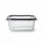 Danny Home 400ml Rectangular Glass Crisper – Compact Leakproof Snack Container, Airtight Food Storage Bento Box with PP Lid (BXH04-02)