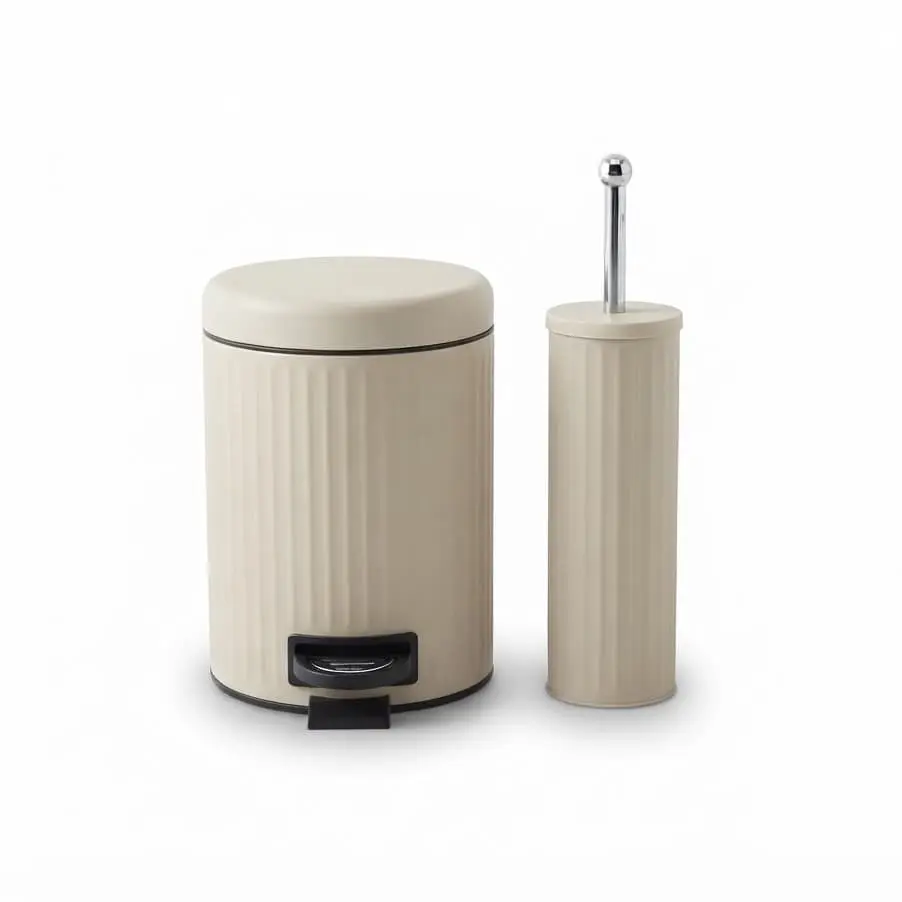 5L-Dustbin-with-Toilet-Brush-20.427.528.5cm-35.5CM-Iron-PP-_Bed-Bath_11328_3.webp Premium 5L Iron Foot Pedal Trash Can with Matching Toilet Brush Set – Soft-Close Smudge-Proof Dual Sanitation Combo (Model ZYB092) - Image 1