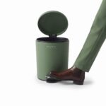 Premium 5L Matte Olive Green Round Foot Pedal Trash Can – Soft-Close Smudge-Proof Waste Basket with Removable Inner Bucket (Model LJT02-5-8) - Image 2