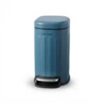 Premium 5L Matte Blue Carbon Steel Foot Pedal Trash Can – Soft-Close Smudge-Proof Waste Basket with Removable Inner Bucket (Model LJT05-5-5)