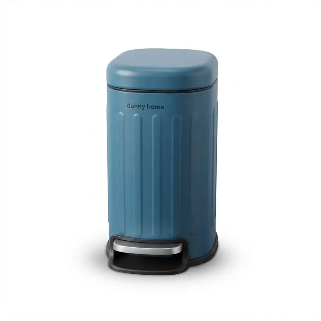 5L-Trash-Can-30.514.429.5cm-Matte-Blue-Carbon-Steel-PP_Houseware_11336_3.webp Premium 5L Matte Blue Carbon Steel Foot Pedal Trash Can – Soft-Close Smudge-Proof Waste Basket with Removable Inner Bucket (Model LJT05-5-5) - Image 1