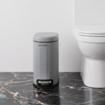 Premium 5L Matte Grey Carbon Steel Foot Pedal Trash Can – Soft-Close Smudge-Proof Waste Basket with Removable Inner Bucket (Model LJT05-5-4) - Image 3