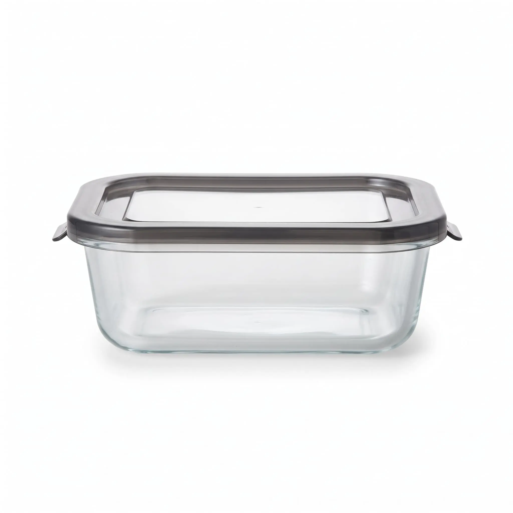 630ml-Rectangular-crisper-Glass-with-PP-lid_Kitchenware_12149_3.webp Danny Home 630ml Rectangular Glass Crisper – Premium Food Storage Container, Airtight Meal Prep Bento Box with Gray PP Lid (BXH04-03) - Image 1