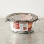 Danny Home 635ml Round Glass Crisper – Premium Kitchen Food Storage Container, Airtight Leakproof Seal PP Lid (BXH01-03) - Image 3