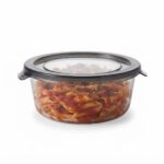 Danny Home 635ml Round Glass Crisper – Premium Kitchen Food Storage Container, Airtight Leakproof Seal PP Lid (BXH01-03) - Image 2