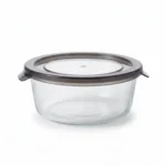 Danny Home 635ml Round Glass Crisper – Premium Kitchen Food Storage Container, Airtight Leakproof Seal PP Lid (BXH01-03)