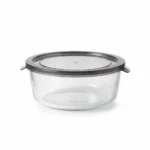 Danny Home 930ml Round Glass Crisper – Premium Food Storage Container with Airtight PP Lid, Leakproof Meal Prep Bowl (BXH01-04)
