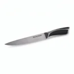 33.5cm Stainless Steel Professional Meat Slicing and Carving Knife with Ergonomic ABS Black Handle - DH1387-NATURAL
