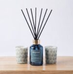 Ocean Fragrance Home Aromatherapy Set with 100ml Reed Diffuser and Two 45g Glass Votive Candles - AT20-25 - Image 3