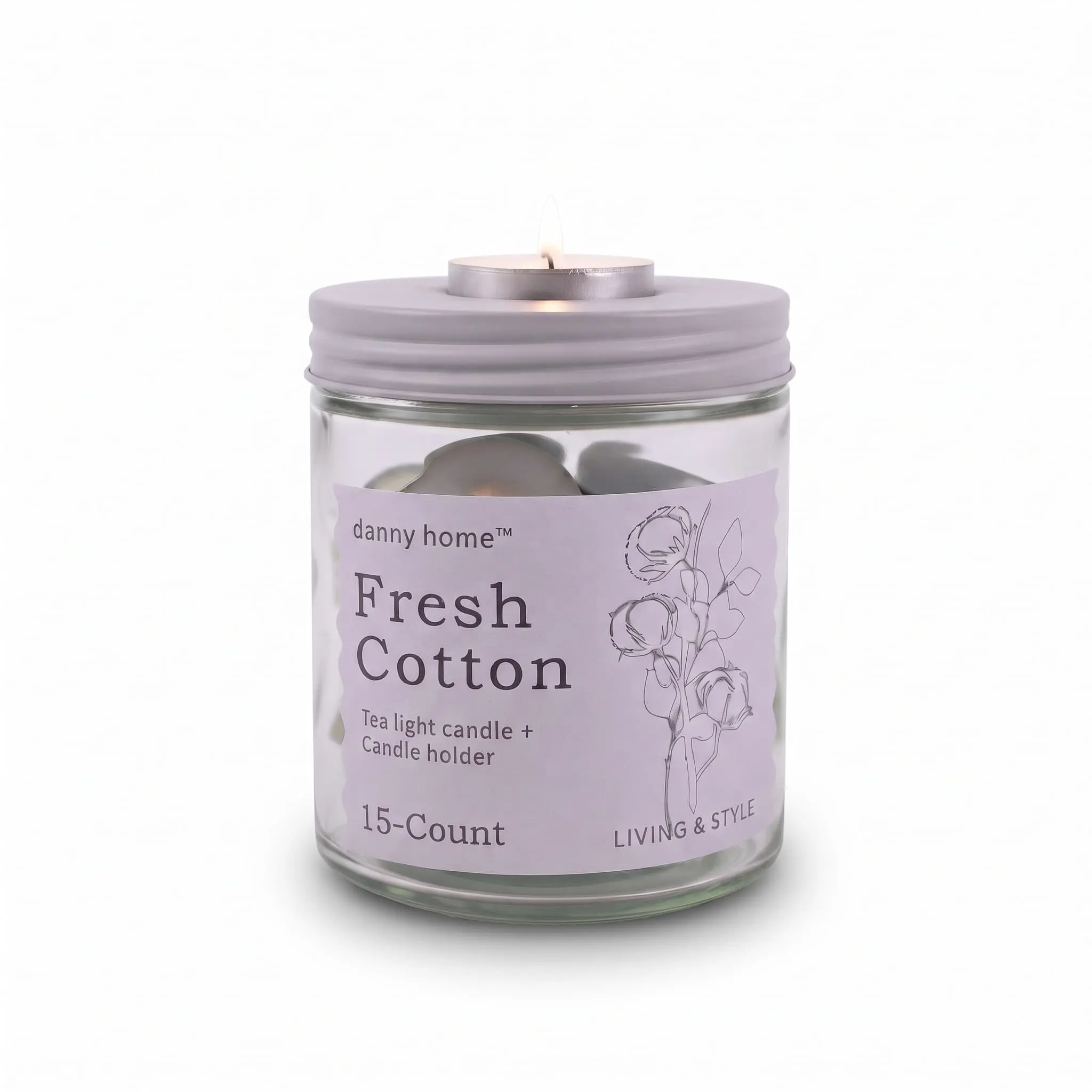 Aromatherapy-candles-15pcs-10g15-Fresh-Cotton_Home-Deco_12104_3.webp Fresh Cotton Clean Linen Aromatherapy Scented Tea Light Candles 15-Piece Pack - AT19-04 - Image 1