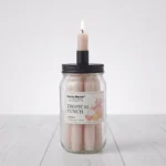 Tropical Punch Scented Taper Candles Jar and Integrated Holder Set 5-Piece - AT18-02 - Image 2