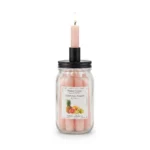 Tropical Punch Scented Taper Candles Jar and Integrated Holder Set 5-Piece - AT18-02