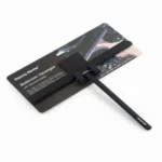 Premium Stainless Steel and Silicone Bathroom Squeegee with Non-Slip Grip Handle and Streak-Free Blade (DH4197-BLACK)