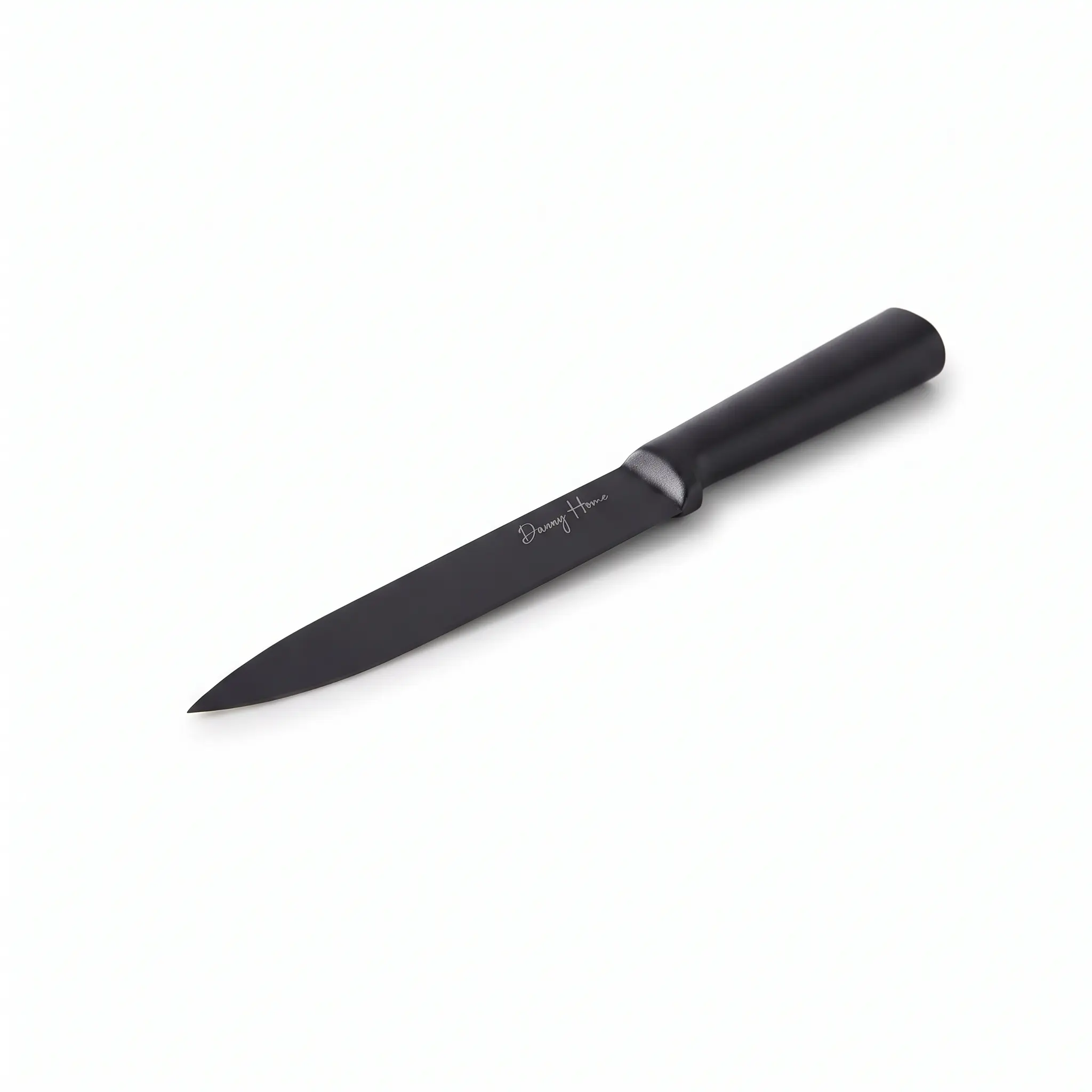 Black-Stainless-Steel-Chef-knife-33.4cm_Kitchenware_12301_3.webp 33.4cm Stainless Steel Professional Chef Knife with Matte Black Non-Stick Coating and Ergonomic Handle - DH3618-BLACK - Image 1