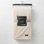 Premium 220x200cm Heavyweight Flannel Plush Throw Blanket – 350GSM Cream Beige Microfiber Fleece King Bed Blanket (Model BL08-3F) - Image 2
