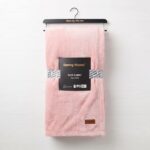 Premium 220x200cm Heavyweight Flannel Plush Throw Blanket – 350GSM Blush Pink Microfiber Fleece King Bed Blanket (Model BL08-3C) - Image 2