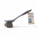 BrushHigh-Performance 27x7.5cm Long-Handled Dish Brush with Non-Scratch Nylon Scrubbing Bristles and Integrated Scraper Tip (DM23-112)