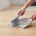 Premium 22x29cm Dustpan and Hand Brush Set with Non-Slip Rubber Lip and Nesting Interlocking Handle (DM23-117) - Image 2