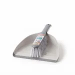 Premium 22x29cm Dustpan and Hand Brush Set with Non-Slip Rubber Lip and Nesting Interlocking Handle (DM23-117)