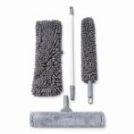 High-Performance 22x6.5x70cm Multi-Surface Cleaning Combo with Telescopic Pole and Interchangeable Microfiber Mop Duster System (DM23-119) - Image 3