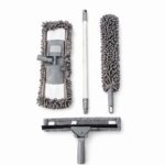 High-Performance 22x6.5x70cm Multi-Surface Cleaning Combo with Telescopic Pole and Interchangeable Microfiber Mop Duster System (DM23-119) - Image 2