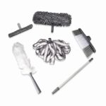 High-Performance 22x6.5x70cm Modular Window Cleaning Kit with Telescopic Extension Pole and Multi-Angle Squeegee Scrubber Head (DM23-120) - Image 2