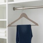 Premium 44.5cm Wooden Clothes Hangers 3-Pack with Non-Slip Shoulder Notches and Smooth Camel Finish (WH010C-3) - Image 2