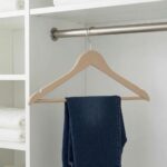 Premium 44.5cm Wooden Clothes Hangers 3-Pack with Non-Slip Plastic Accents and Integrated Trouser Bar (WH011-3) - Image 2