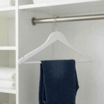 Premium 44.5cm Wooden Clothes Hangers 3-Pack with Non-Slip Shoulder Notches and High-Gloss Finish (WH010W-3) - Image 2