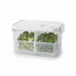 Premium 2800ml Clear Food Storage Container with Vented Locking Lid and Colander Basket (HO-148) - Image 2