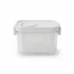 Premium 900ml Clear Food Storage Container with Vented Locking Lid and Colander Basket (HO-147)