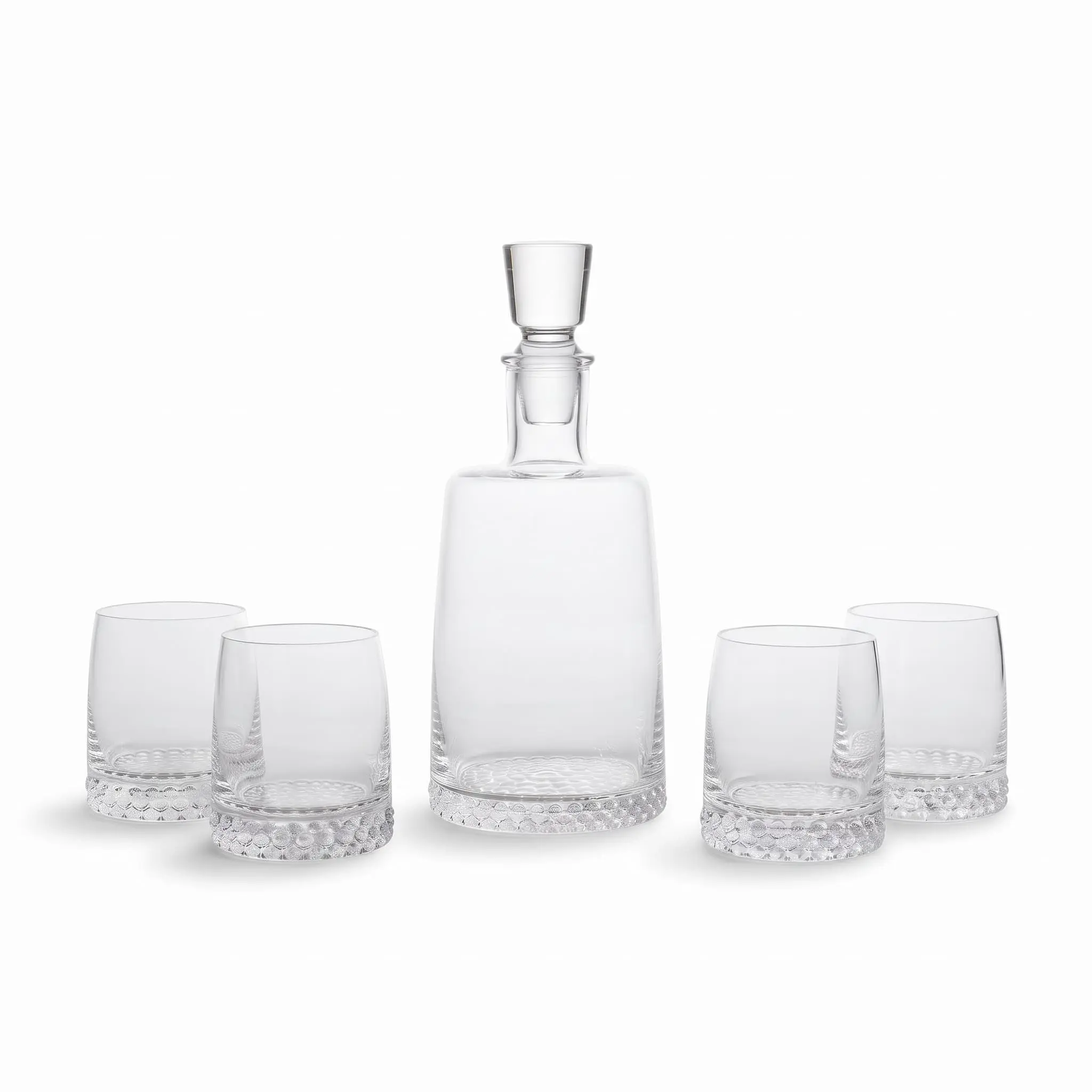 Decanter-set-1000ml_Houseware_17564_3.webp Danny Home 5-Piece Premium Glass Whiskey Decanter Set – Elegant 1000ml Liquor Carafe with 4 Matching Old Fashioned Tumbler Glasses (CB-15) - Image 1