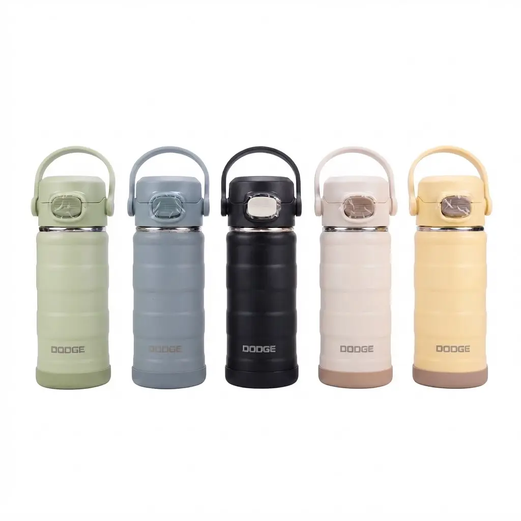 Dodge-Insulated-Water-Bottles-570ml_Kitchenware_16816_3.webp Premium 570ml Double-Wall Vacuum Insulated Water Bottle – Stainless Steel Travel Flask with Soft Grip Armor & One-Touch Flip Lid (Model MCM-2) - Image 1