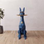 Faceted Anubis Floor Statue & Accent Serving Table (100.5cm) | SKU: FM1-12 - Image 3