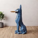 Faceted Anubis Floor Statue & Accent Serving Table (100.5cm) | SKU: FM1-12 - Image 2