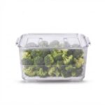 Premium 2800ml Clear Food Storage Bin with Collapsible Lid and Drain Tray (HO-021) - Image 2