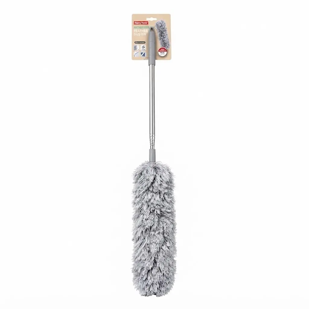Duster-75cm_Houseware_11370_3.webp Premium 75cm Microfiber Chenille Duster with Lightweight Static-Trapping Strands and Ergonomic Rigid Handle (DM23-060) - Image 1