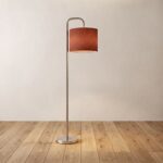 Danny Home FL-042-2 Standing Light | Brushed Steel Curved Iron Floor Lamp for Lounge and Reading Corner – ~35x35x150cm - Image 2