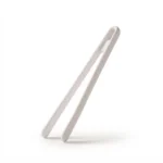 Danny Home 22cm Silicone Tweezers-Style Food Tongs – Heat-Resistant Non-Stick Precision Serving Tongs (DH3597-WHITE)