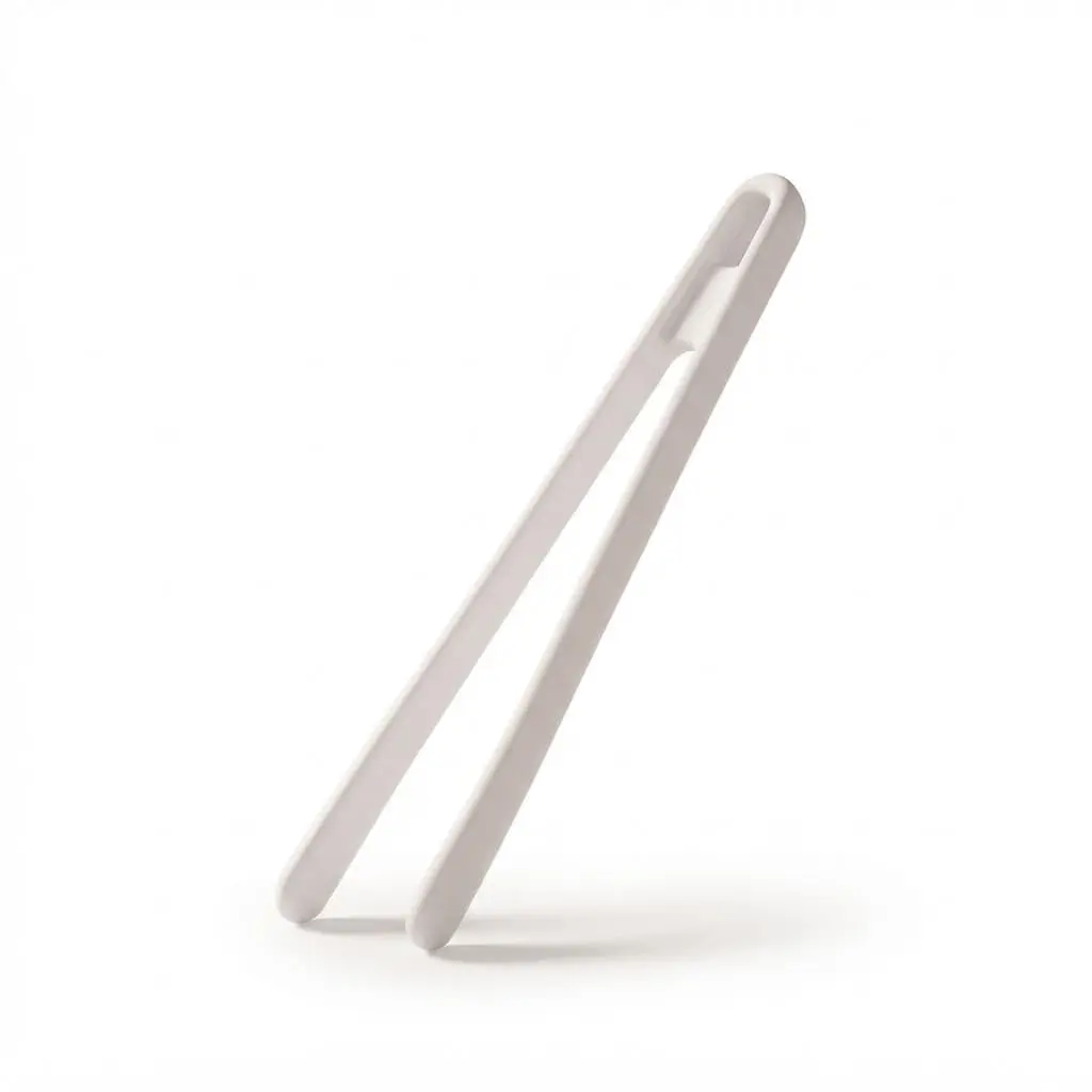 Food-Tong-22cm-Silicone_Kitchenware_12187_3.webp Danny Home 22cm Silicone Tweezers-Style Food Tongs – Heat-Resistant Non-Stick Precision Serving Tongs (DH3597-WHITE) - Image 1