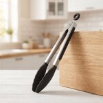 Danny Home Stainless Steel and Silicone Food Tong 26cm - DH3599-BLACK - Image 2