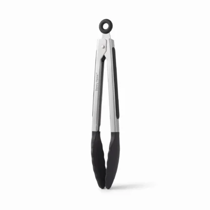 Danny Home Stainless Steel and Silicone Food Tong 26cm - DH3599-BLACK